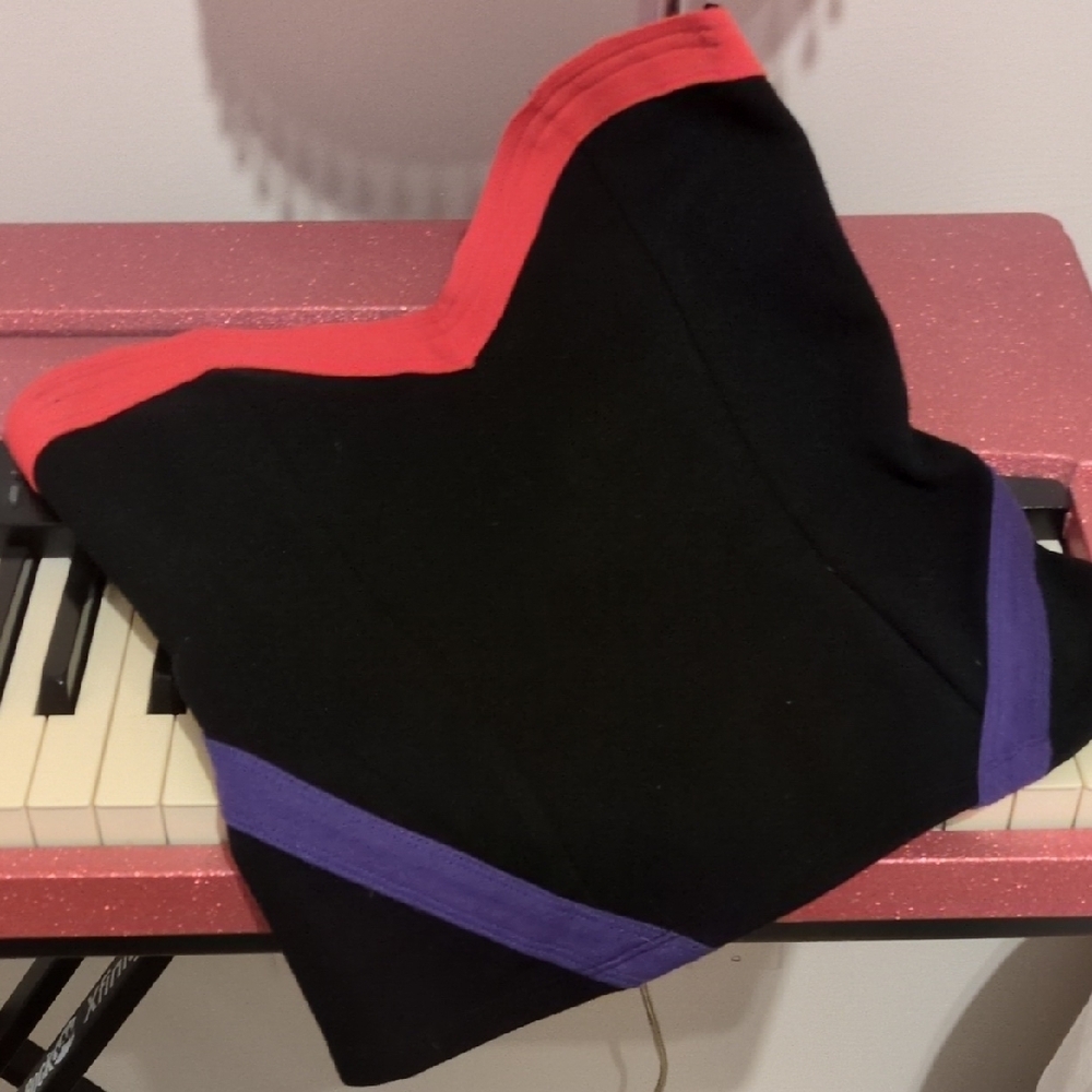 Stylish Black, Red, and Purple Top